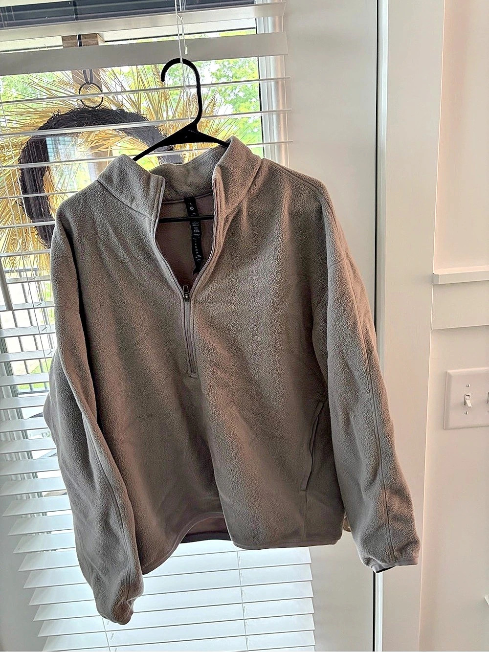 Lululemon Oversized-Fit Fleece Half Zip Brown Large